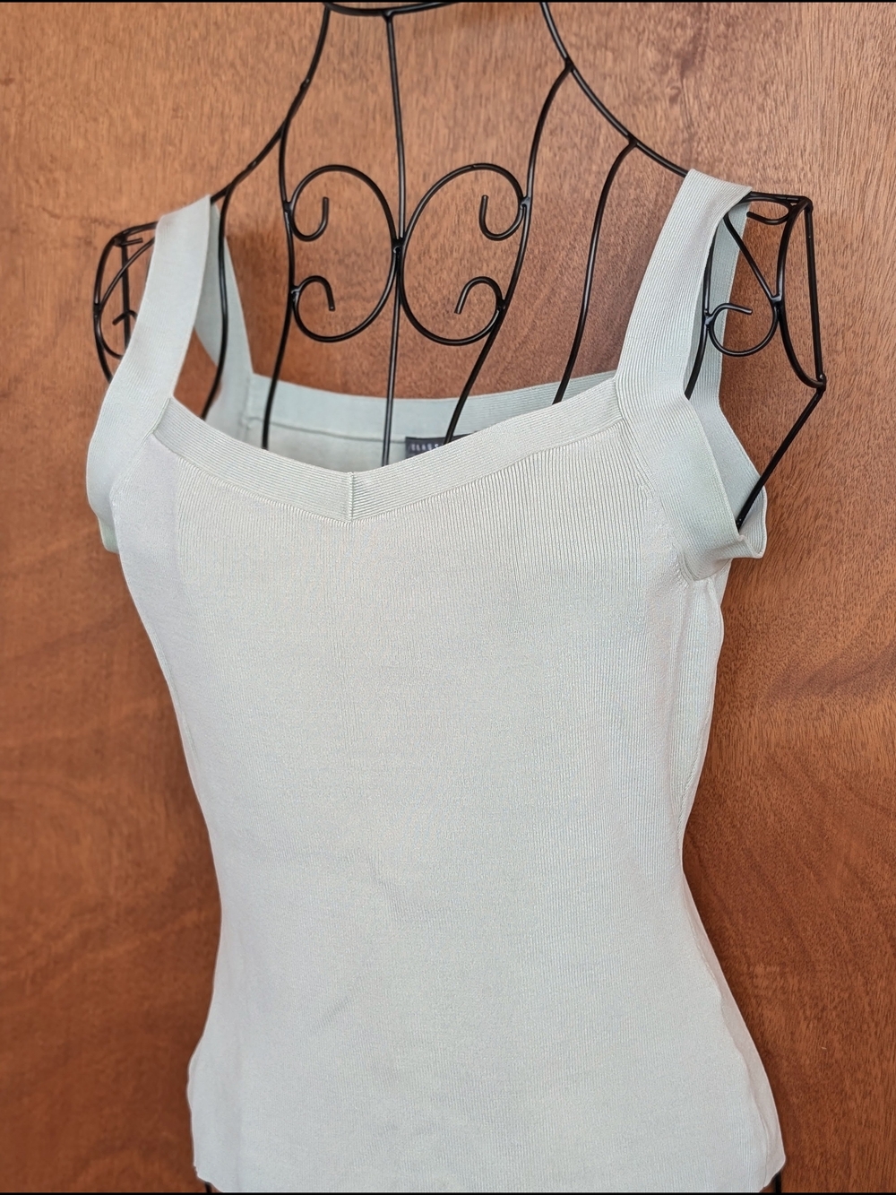 Classiques Entier Pale Mint Square Neck Tank Top